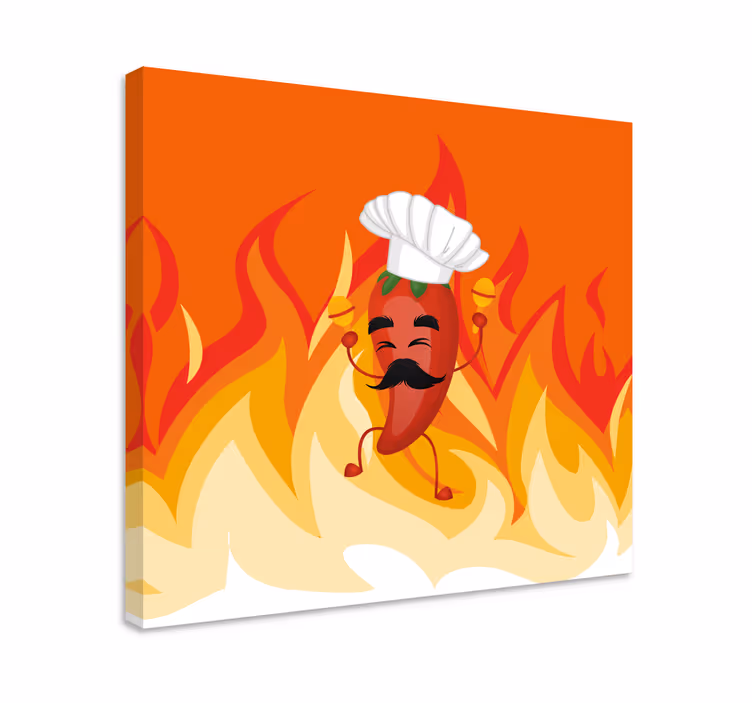 Cuadro con frase chef picante bailarín - TenVinilo