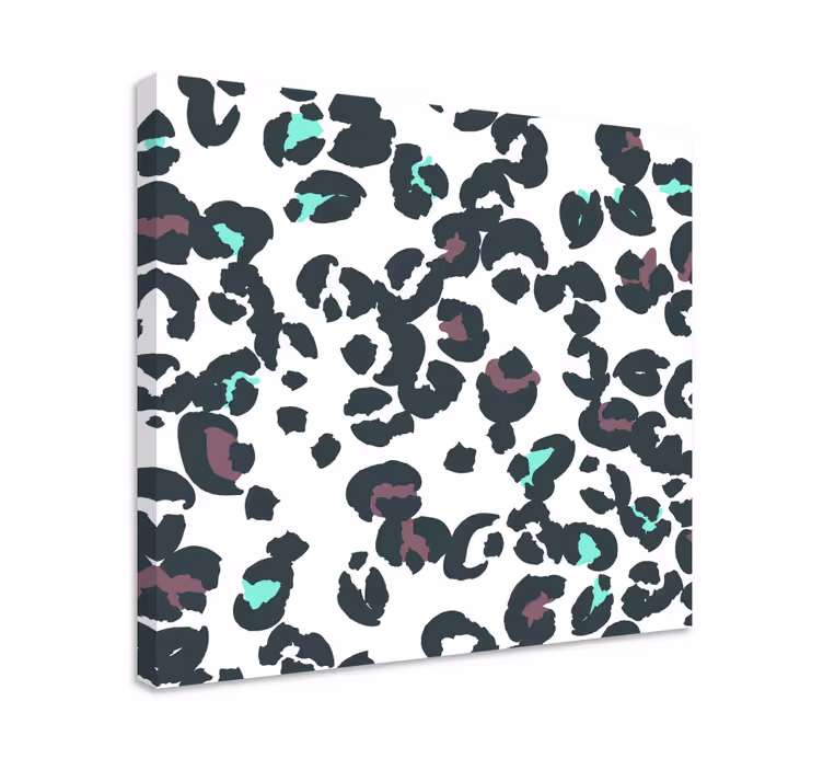 Cuadro animales estampado de piel de leopardo - TenVinilo