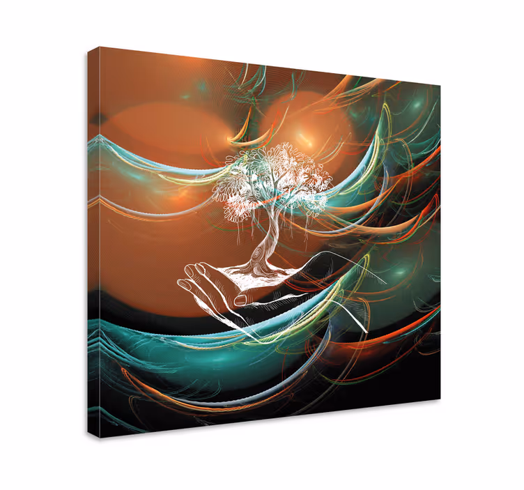 Cuadro 3d Elegante árbol de cuatro estaciones - TenVinilo