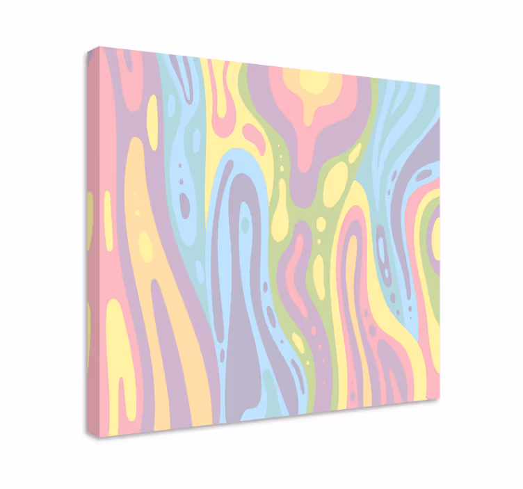 Cuadro moderno Efecto de lámpara de lava colorida - TenVinilo