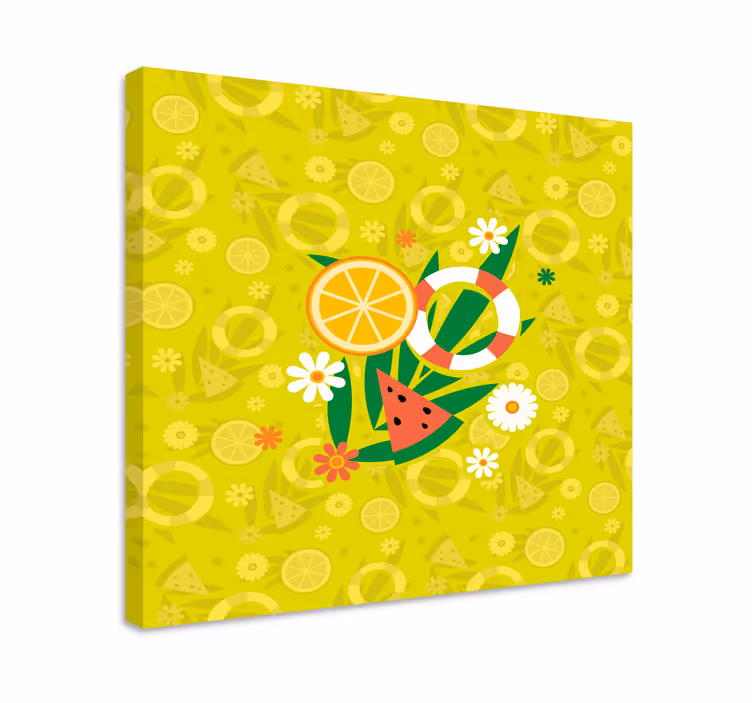Cuadro bodegones frutas tropicales deliciosas - TenVinilo