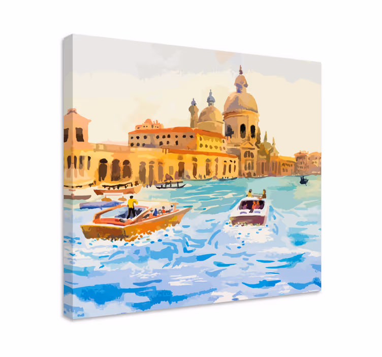 Cuadro ciudades exploración de los canales de venecia - TenVinilo