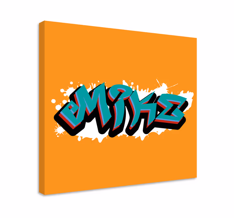 Cuadro abecedario arte de caligrafía estilizada - TenVinilo