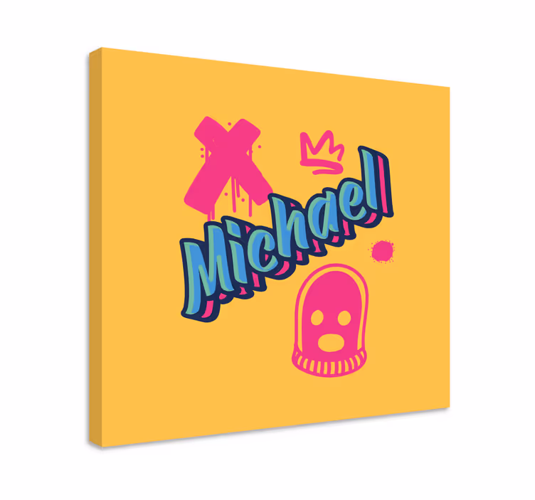 Cuadro personalizable Diseño de graffiti estilo droga - TenVinilo