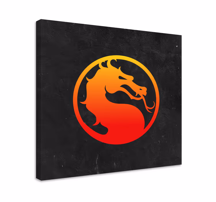 Cuadro juvenil Diseño de dragón ninja - TenVinilo