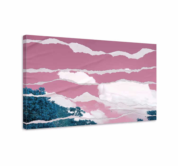 Cuadro moderno Imagen abstracta en estilo de papel rasgado - TenVinilo