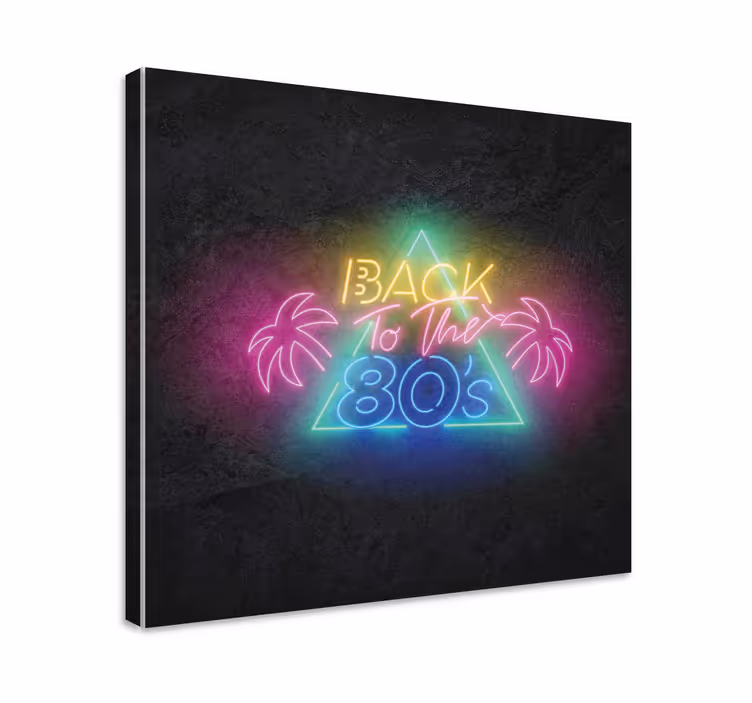 Cuadro con texto frase retro neón - TenVinilo