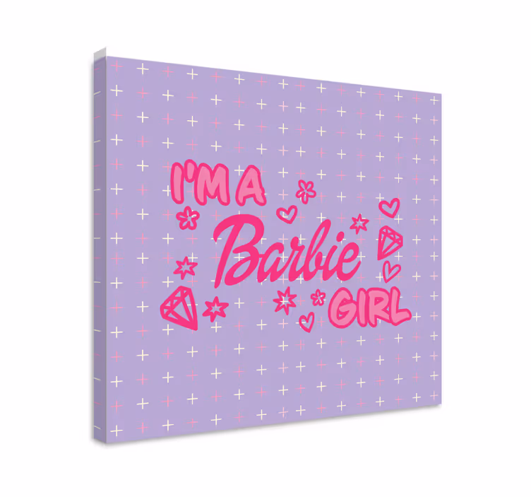 Cuadro frase Soy una cita de barbie girl - TenVinilo