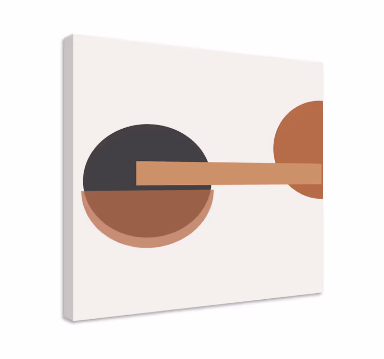 Cuadro figuras geométricas equilibrio circular - TenVinilo