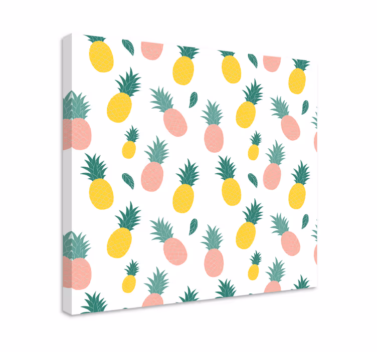 Cuadro para cocina Diseño de frutas de patrón de piña - TenVinilo