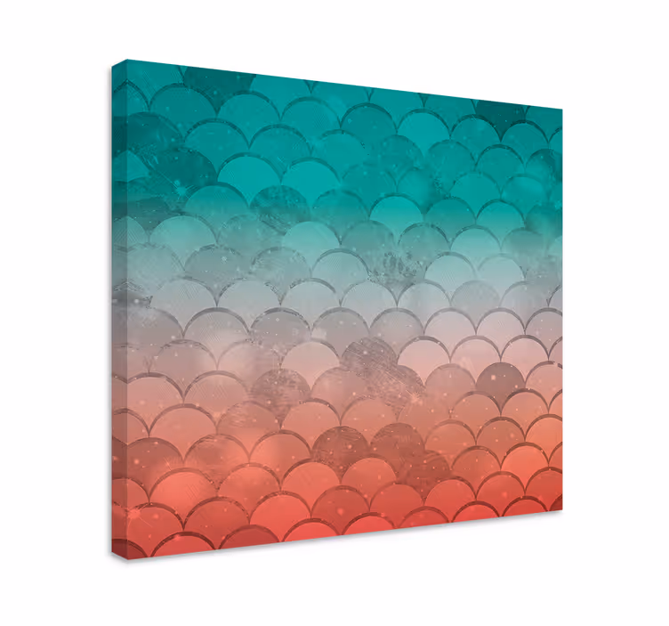 Cuadro en arte Patrón en forma de escala de efecto ombre - TenVinilo