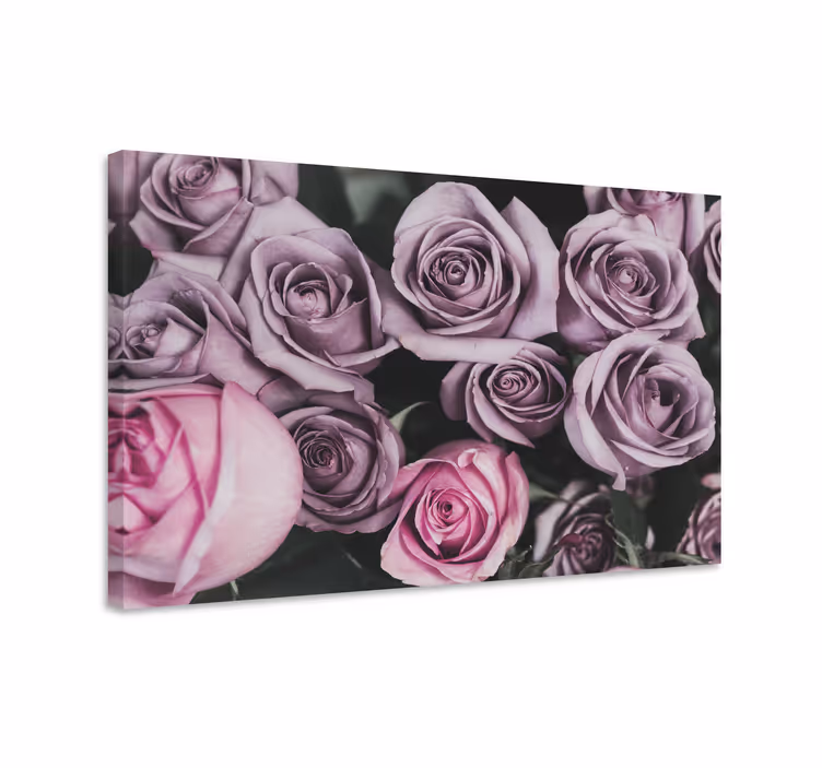 Cuadro de flores ramo de rosas - TenVinilo