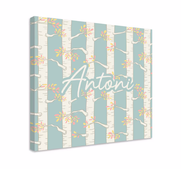 Cuadro de flores flores del abeto blanco - TenVinilo