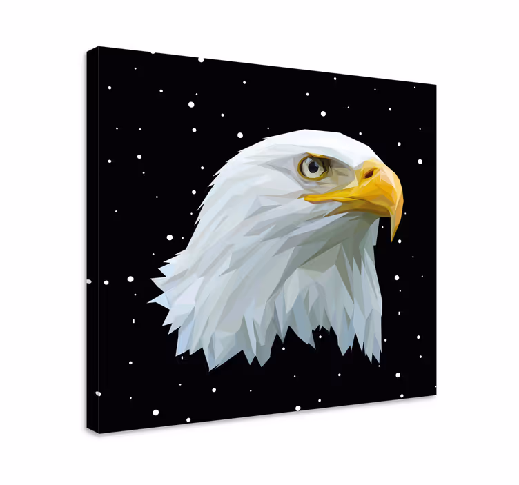 Cuadro aves retrato de águila - TenVinilo