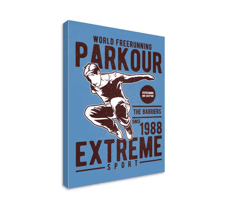 Impresión de cartel de parkour vintage - TenVinilo