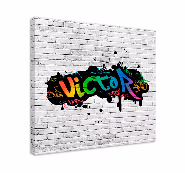 Cuadro para dormitorio nombre personalizadoNombre personalizado - TenVinilo
