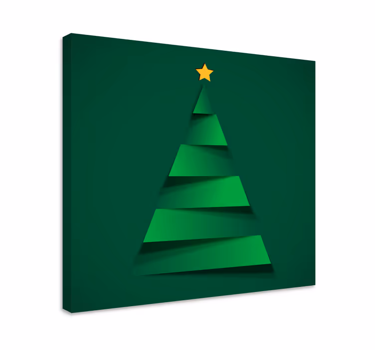 Cuadro de navidad árbol de navidad moderno - TenVinilo