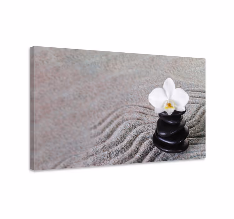 Cuadro para salón piedras zen - TenVinilo