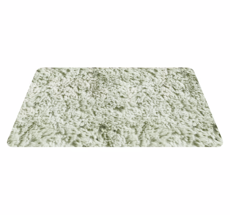 Alfombra vinílica baño imitación de tela verde - TenVinilo