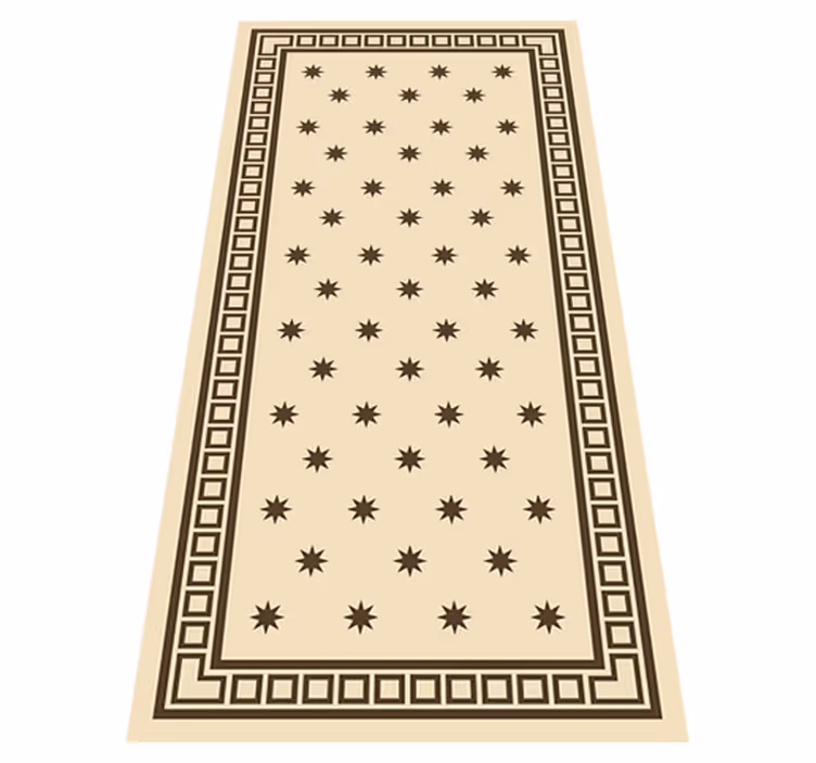 Alfombra vinílica cocina motivo beige vintage - TenVinilo