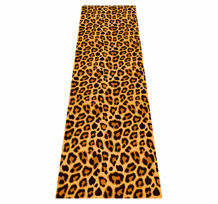 Alfombra vinílica de animales leopardo estampado simple - TenVinilo