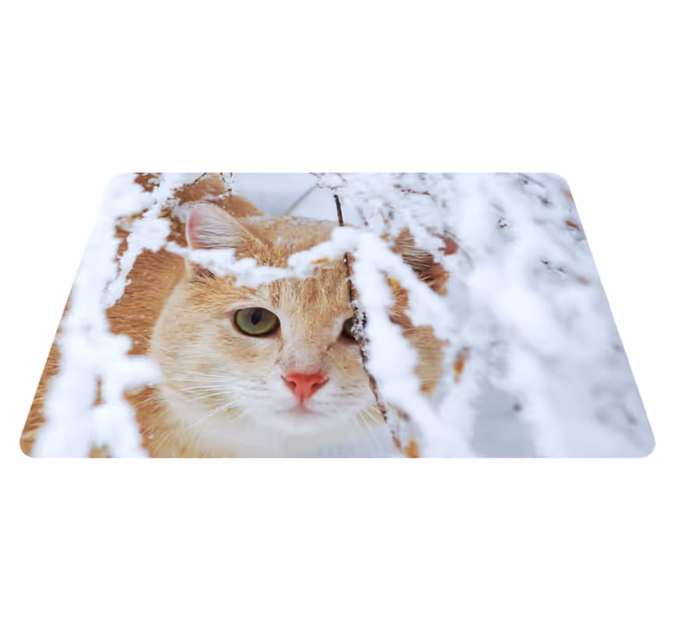 Alfombra vinílica de animales gato con estalactita - TenVinilo