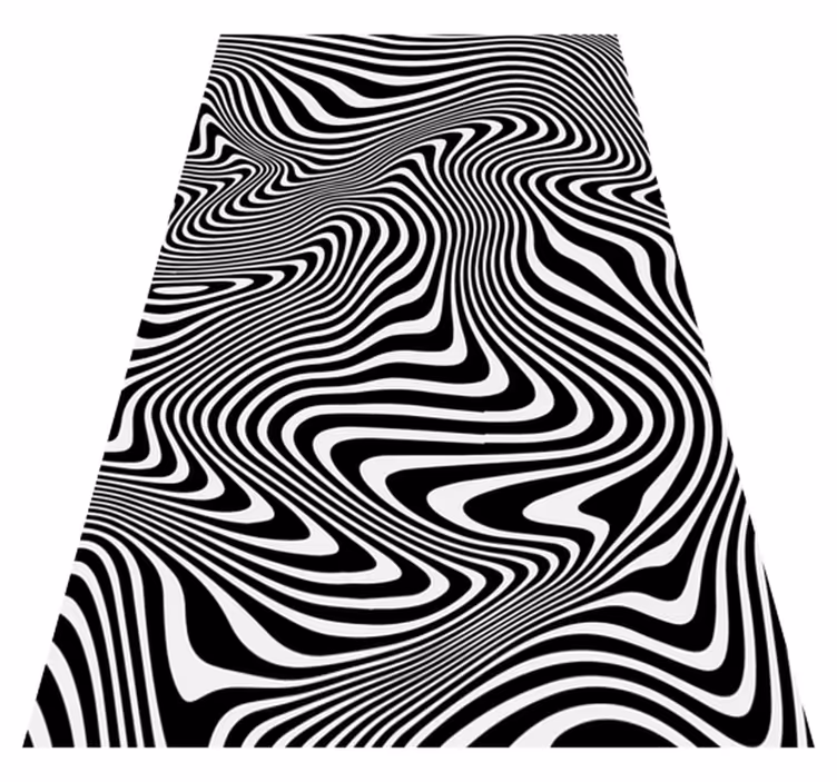 Alfombra vinílica de animales efecto 3d cebra - TenVinilo