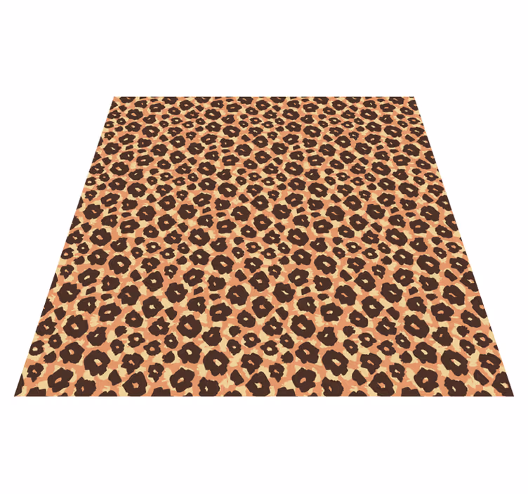 Alfombra vinílica de animales imitación leopardo terciopelo - TenVinilo