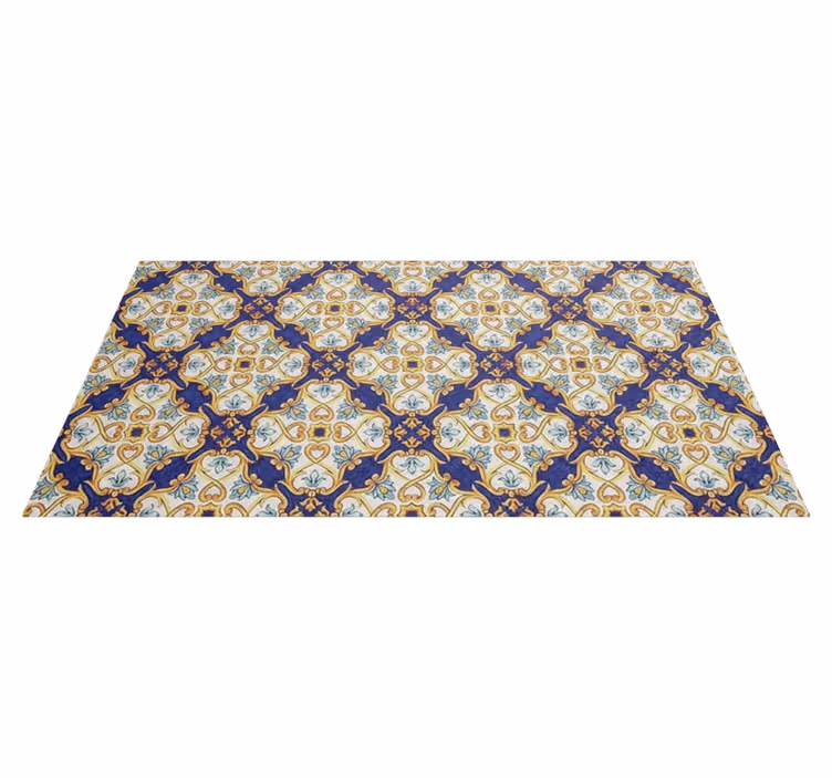 Alfombra vinílica cocina estilo mediterráneo - TenVinilo