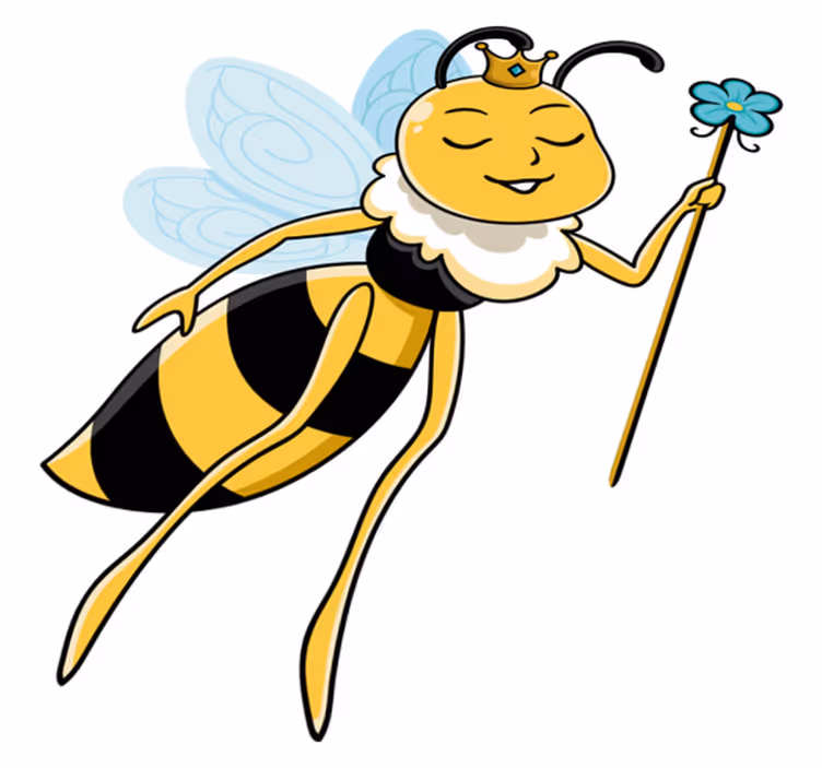 Alfombra vinílica de animales personaje abeja real - TenVinilo
