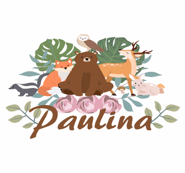 Alfombra vinílica de animales reunión de animales del bosque - TenVinilo