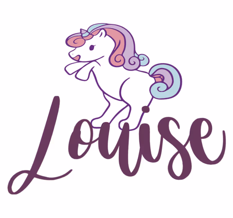 Alfombra vinílica de animales unicornio pequeño divertido - TenVinilo