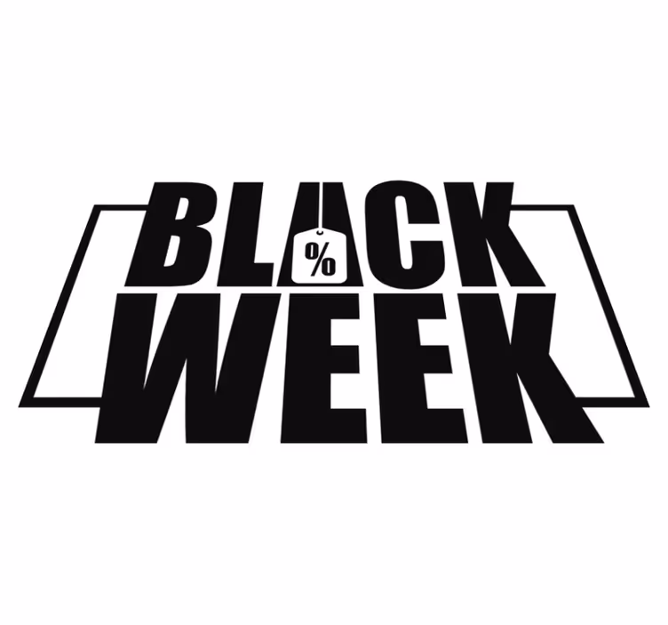 Alfombra vinílica black friday semana negra para escaparate - TenVinilo