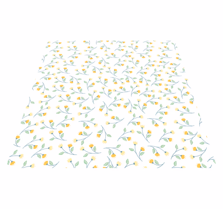 Alfombra vinílica flores estilo primavera - TenVinilo