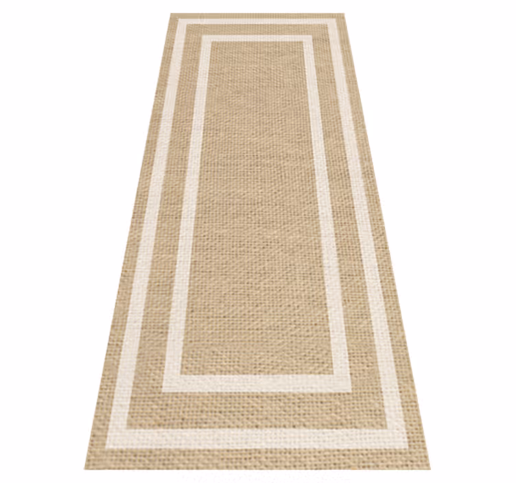 Alfombra vinílica minimalista textura natural tostada - TenVinilo