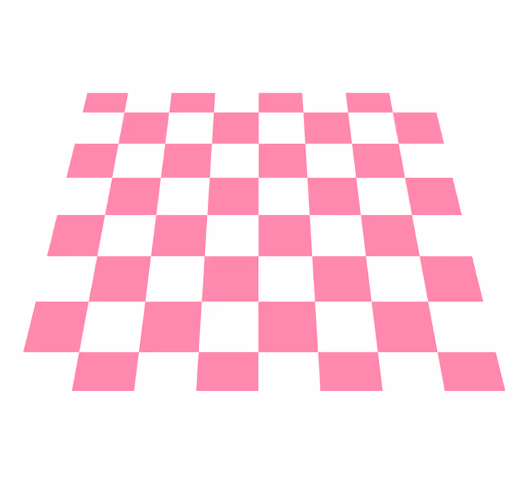Alfombra vinílica cocina cuadro rosa - TenVinilo