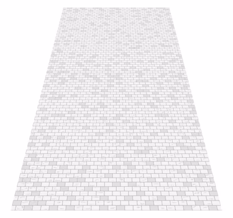 Alfombra vinílica cocina patrón de ladrillo elegante - TenVinilo