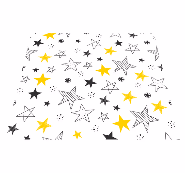 Alfombra vinílica estrellas estilo rock'n'roll - TenVinilo