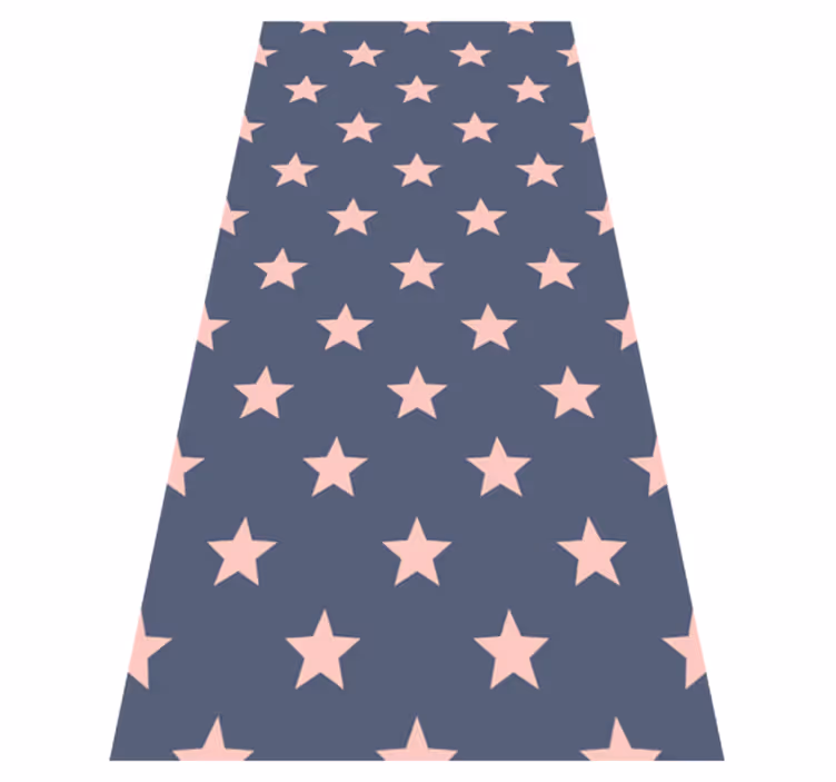 Alfombra vinílica estrellas rosa y gris - TenVinilo