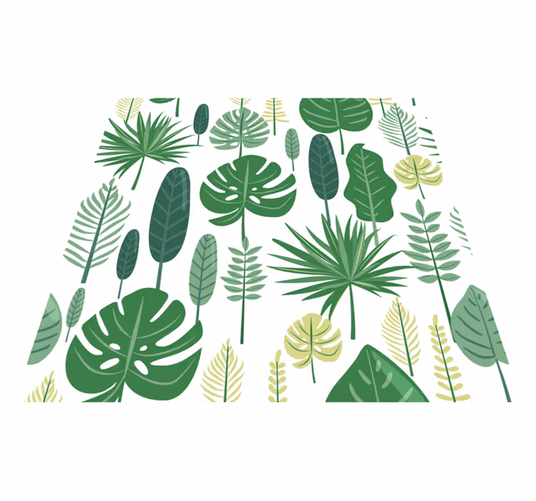 Alfombra vinílica flores monstera deliciosa - TenVinilo