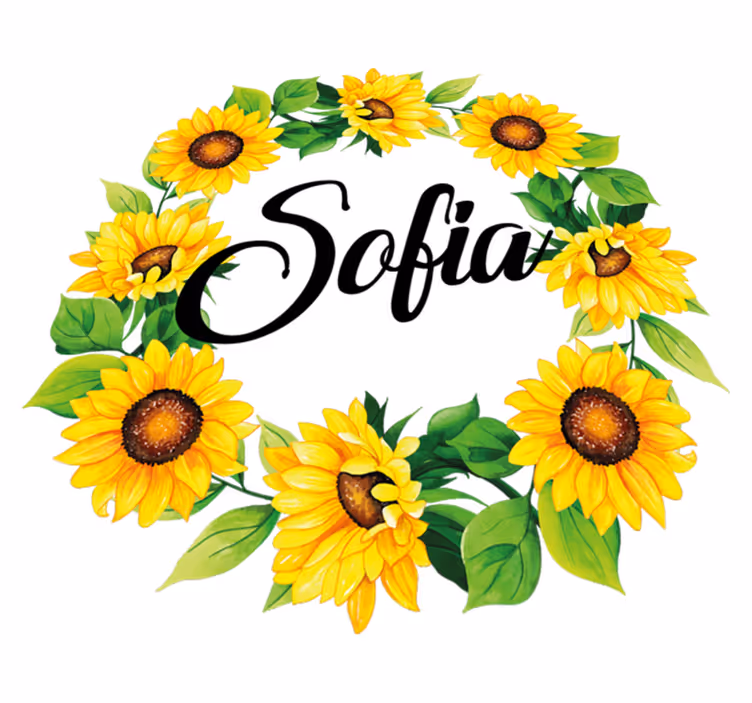 Alfombra vinílica flores corona de flores de verano - TenVinilo