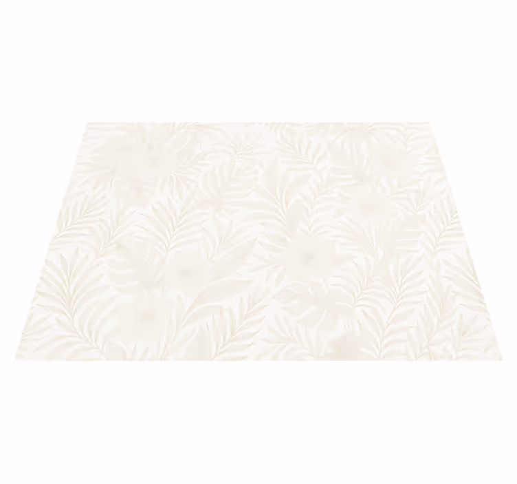 Alfombra vinílica dormitorio neutro tropical - TenVinilo