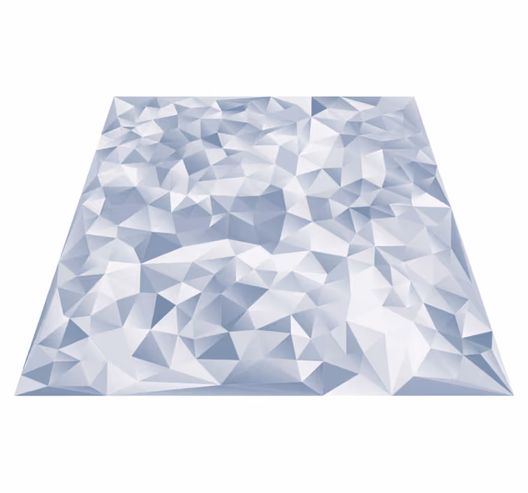 Alfombra vinílica geométrica formas irregulares - TenVinilo