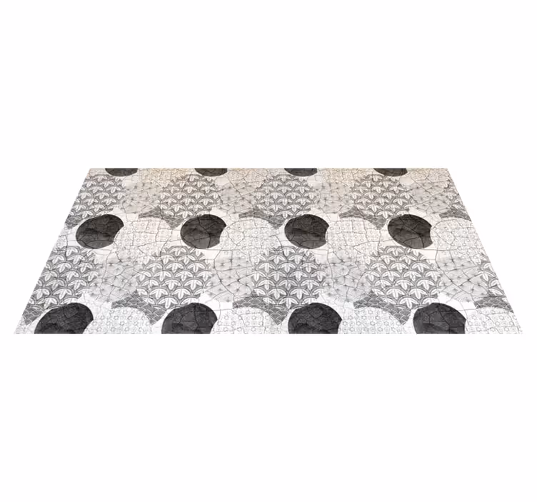 Alfombra vinílica geométrica patrón geométrico oriental - TenVinilo