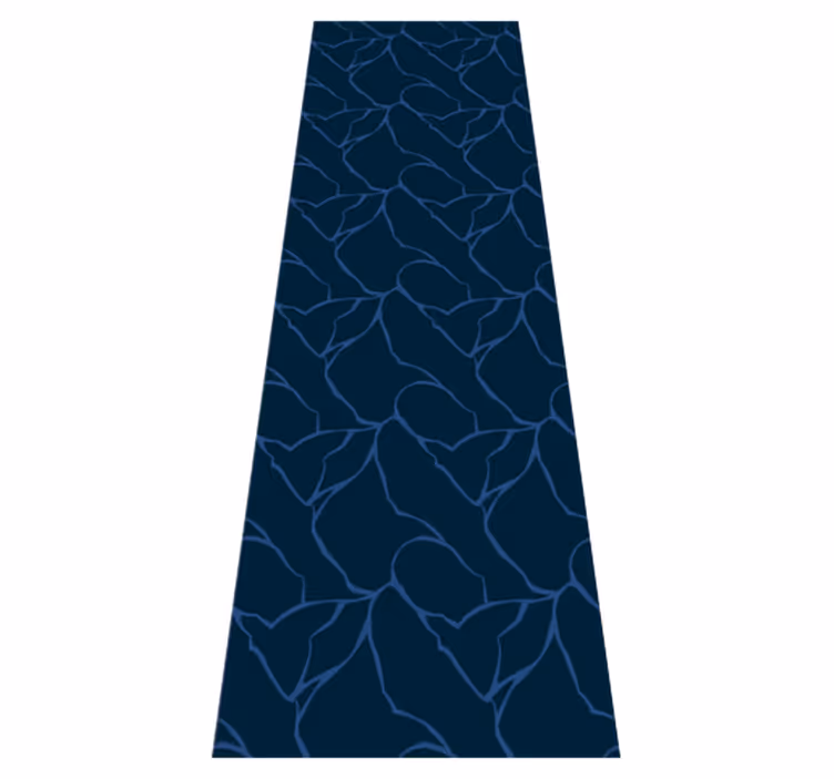Alfombra vinílica baño diseño de mármol azul - TenVinilo