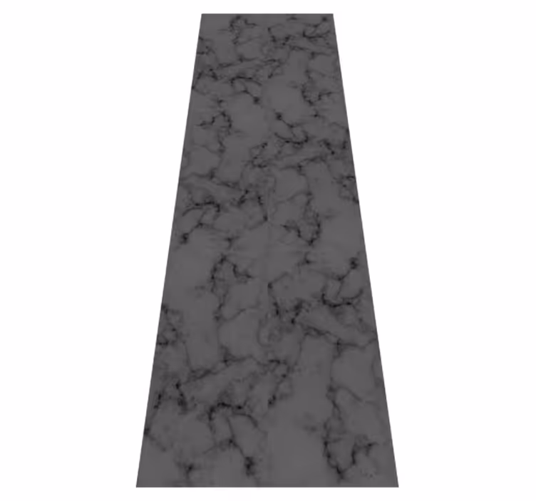 Alfombra vinílica baño fondo mármol negro desgastado - TenVinilo