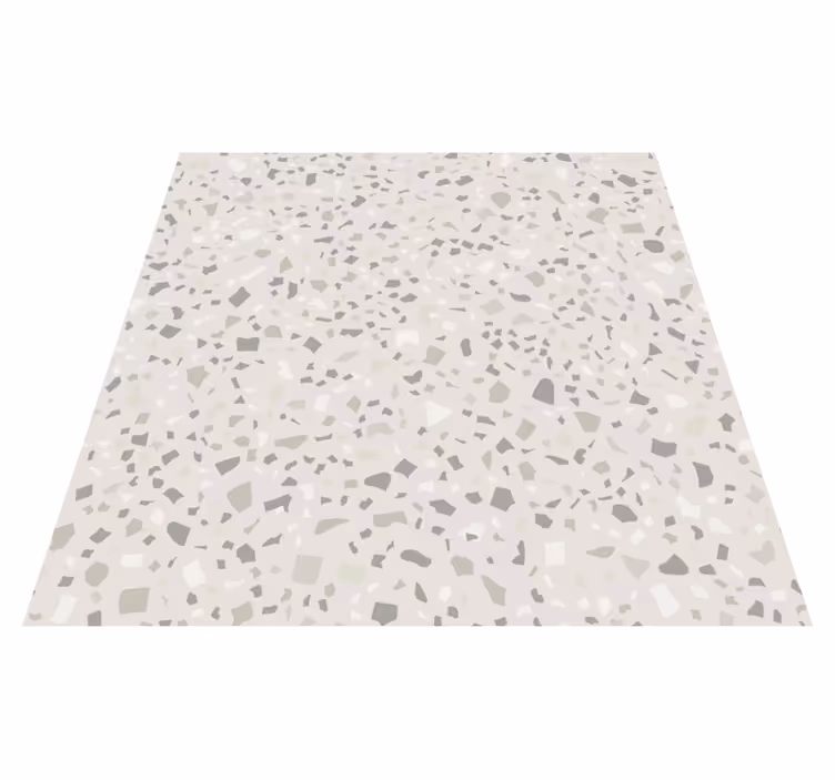Alfombra vinílica cocina terrazo gris - TenVinilo