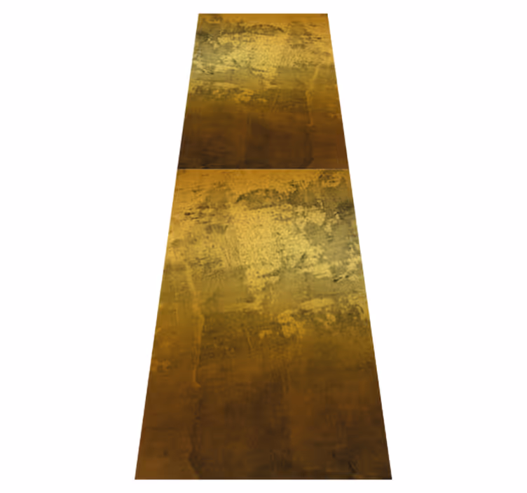 Alfombra vinílica dormitorio patrón dorado retro - TenVinilo