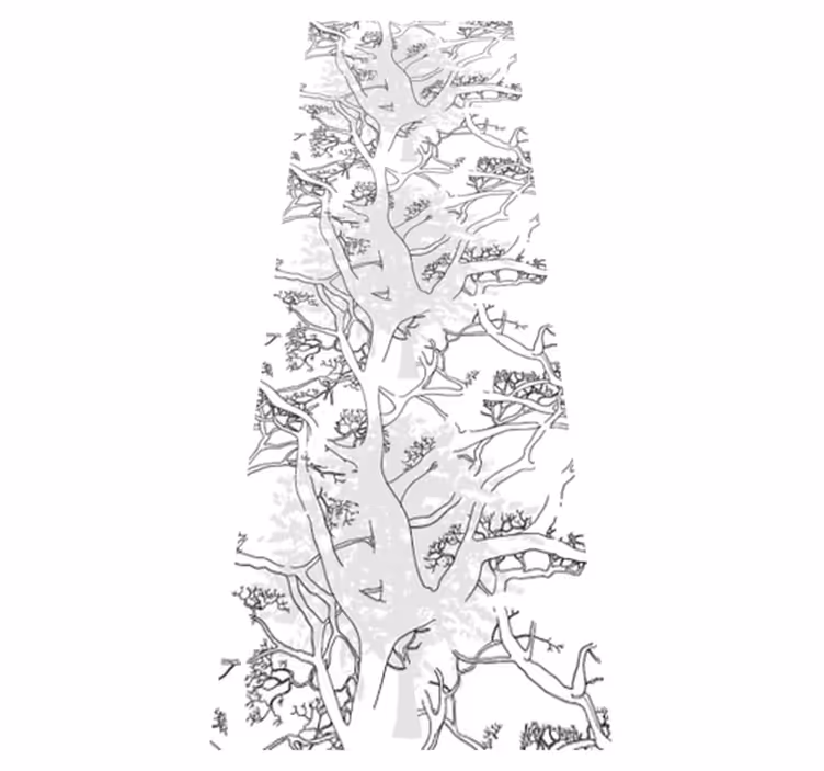 Alfombra vinílica oficina ramas oscuras de árbol - TenVinilo