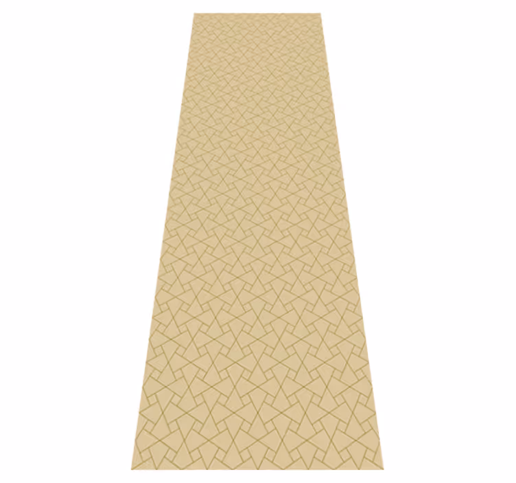 Alfombra vinílica oficina gris y beige gráfico - TenVinilo
